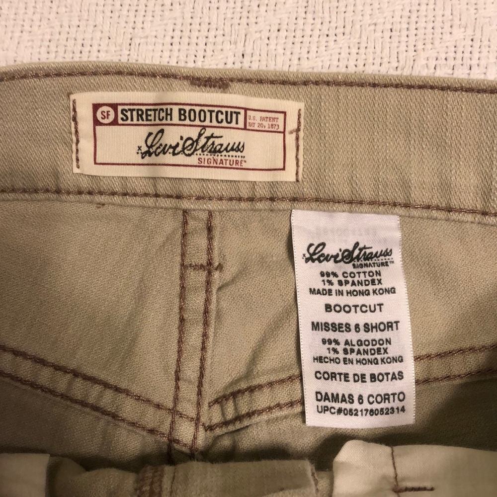 NWOT Levi’s Bootcut Stretch Jeans - Beige - Picture 7 of 8